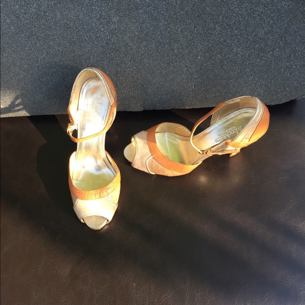 MAXMARA nude beige heels, size 36